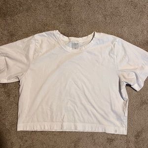 CALIA white cropped tee